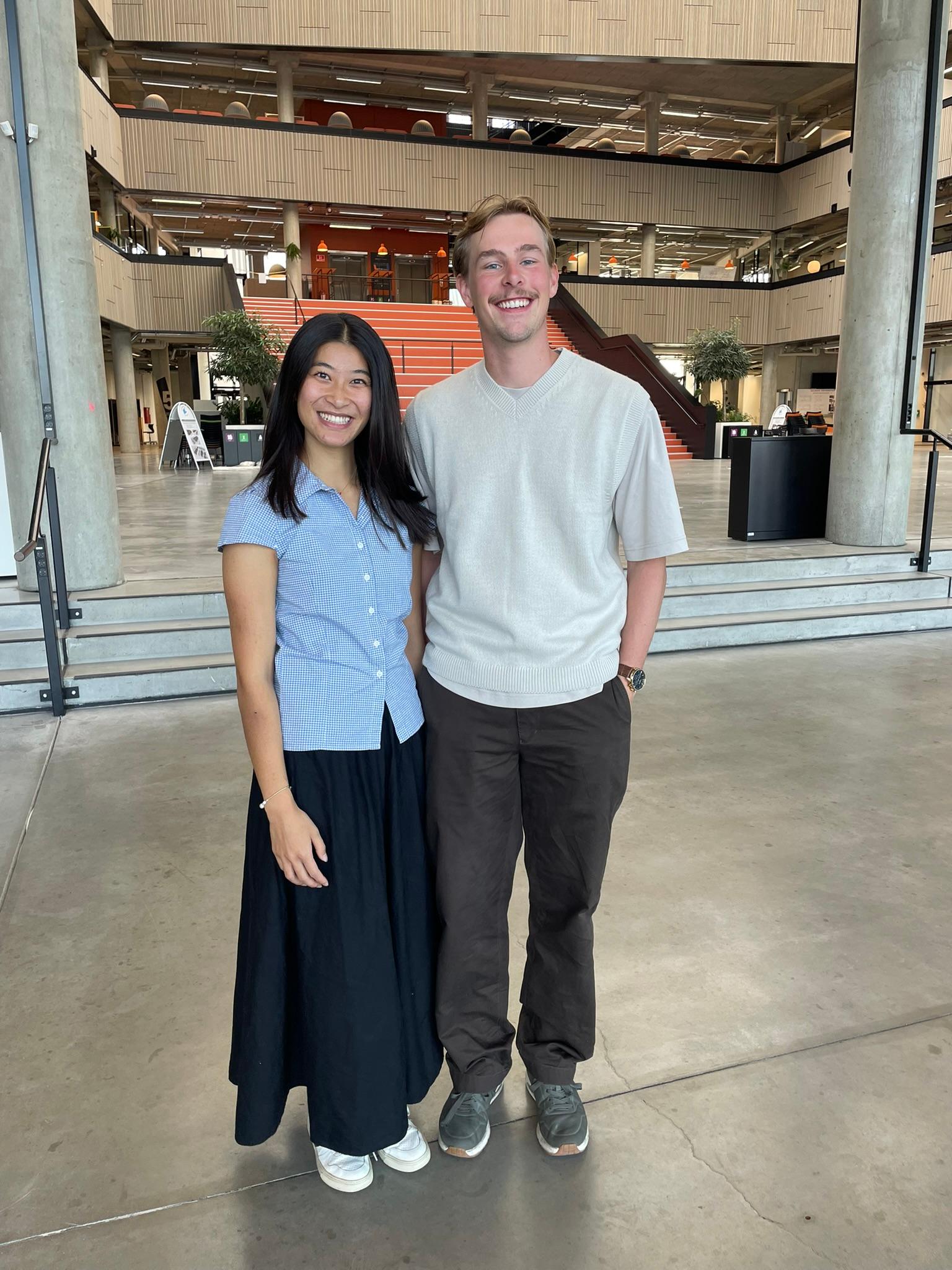 AAU Buddy Coordinators Anna and Christoffer